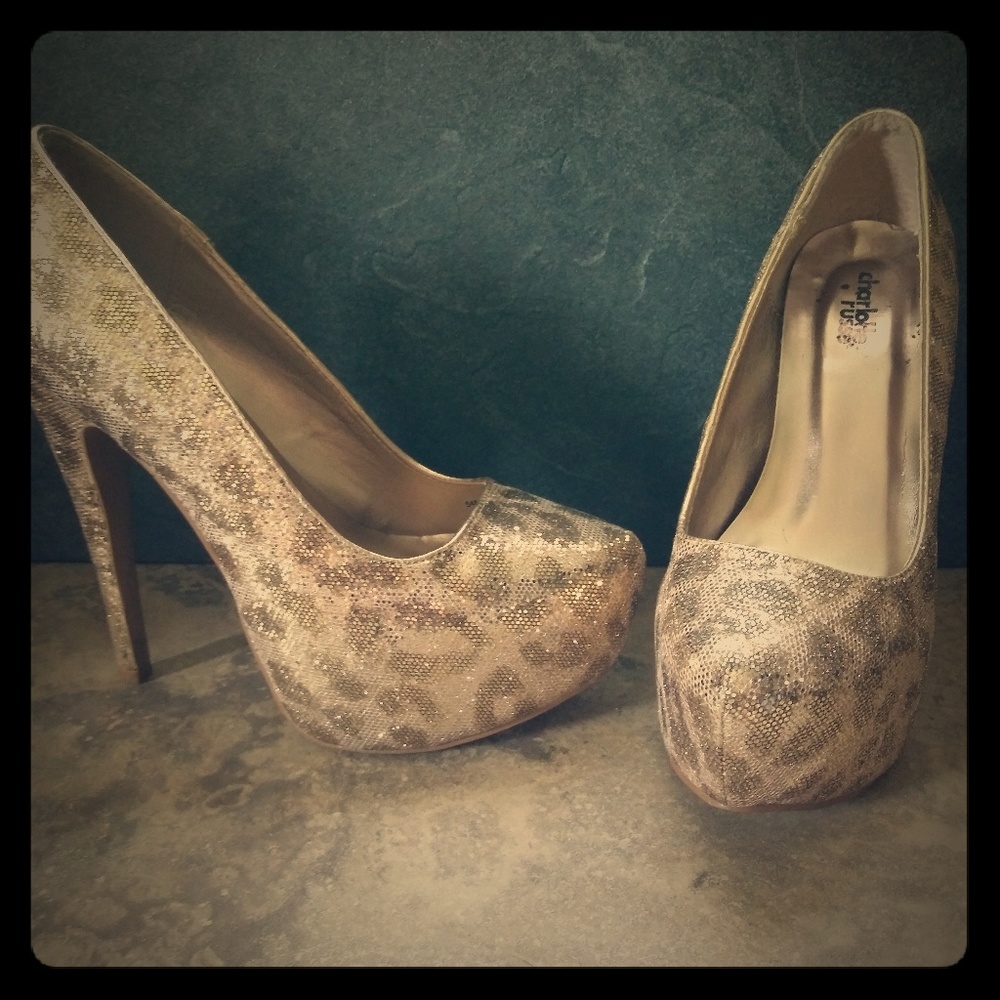Glitter heels